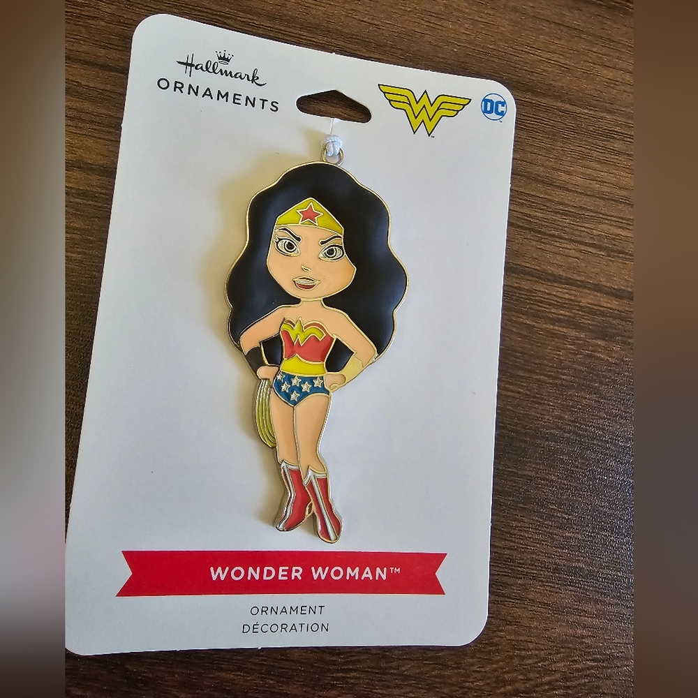 4/$10 Wonder Woman Hallmark Metal Christmas Ornament Decor dc NEW